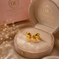 Diamond Elite Golden Bow Ring Elegant Gold Plated Stainless Steel Ring