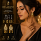 Diamond Elite Jewels Double Layer Golden Elegance Necklace With free earrings