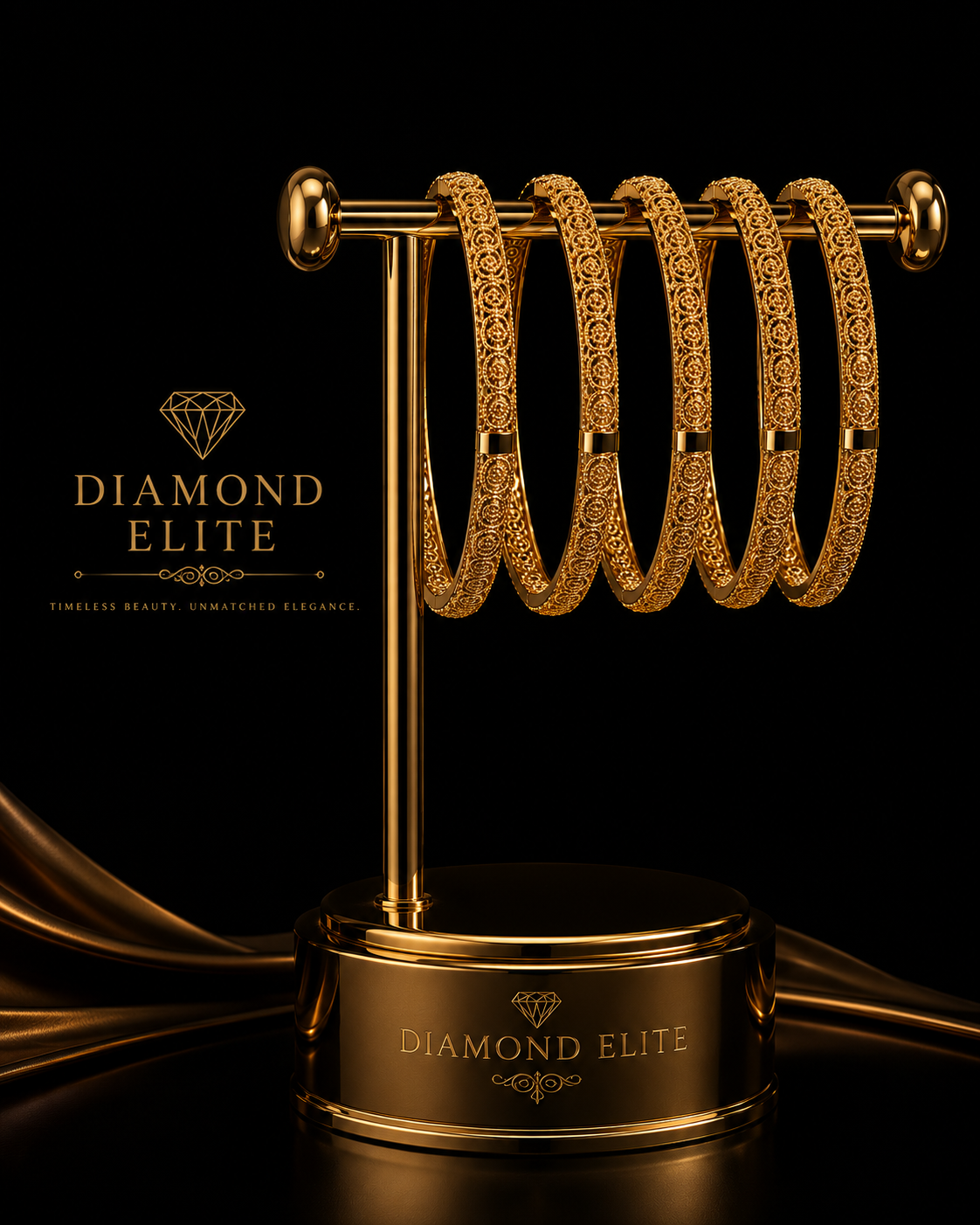 Diamond Elite Royal Glow Bangles 2 Piece Pack