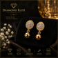 Diamond Elite Luxury Gold Plated Crystal Drop Earrings