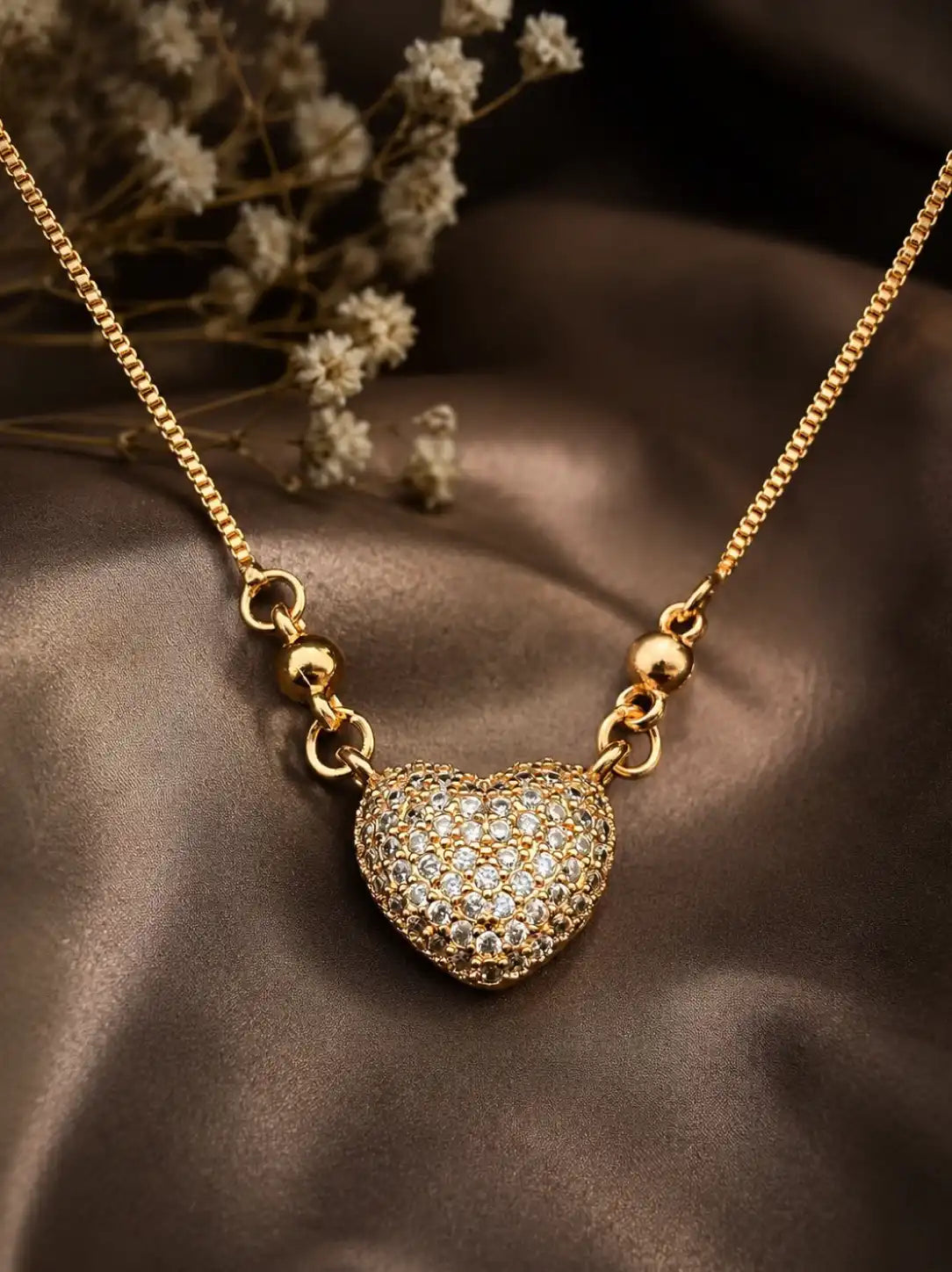 Diamond Elite Elegant Golden Necklace