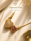 Diamond Elite Luxury Double Heart Crystal Necklace