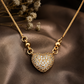 Diamond Elite Elegant Heart Pendant Necklace