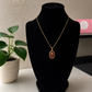 Diamond Elite Luxury Gold Tulip Pendant