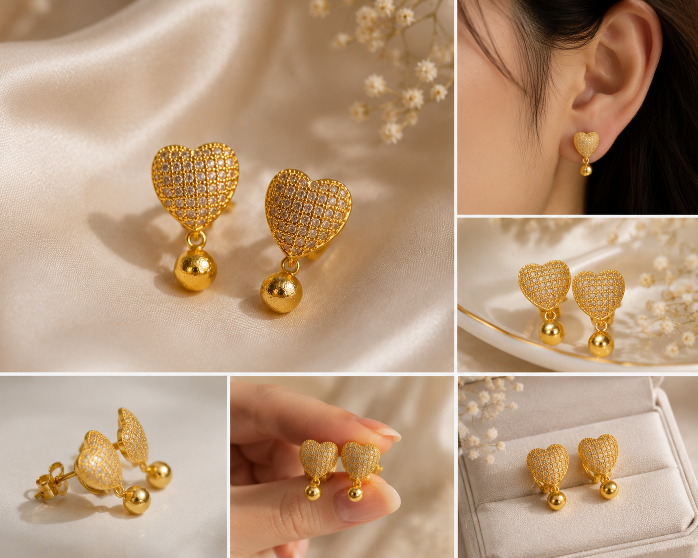Diamond Elite Heart Glow Earrings