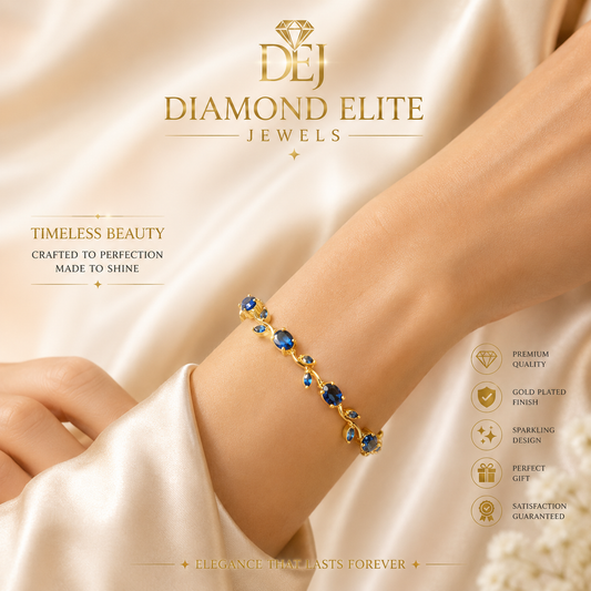 Diamond Elite Royal Blue Tulip Bracelet