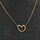 Diamond Elite Golden Heart Pendant