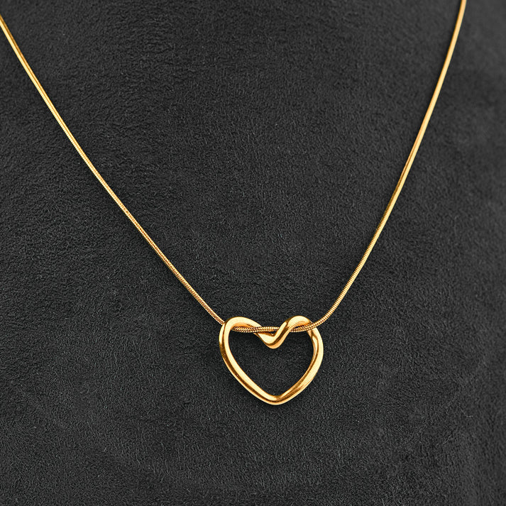 Diamond Elite Golden Heart Pendant