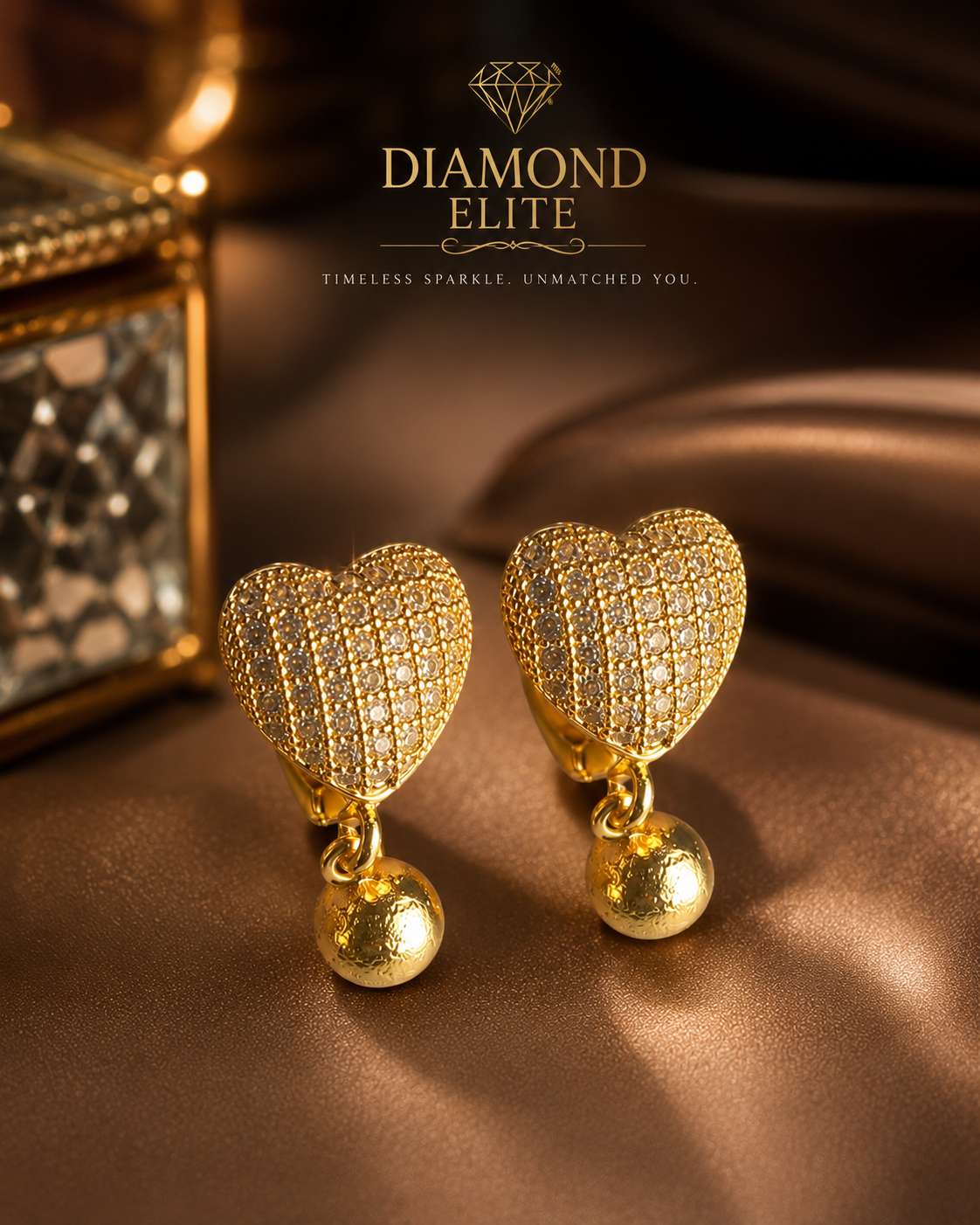 Diamond Elite Heart Glow Earrings