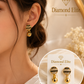 Diamond Elite Luxury Gold Plated Crystal Drop Earrings