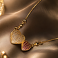 Diamond Elite Luxury Double Heart Crystal Necklace