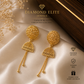 Luxury Gold Drop Earrings Timeless Elegance by Diamond Elite Jewels