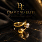 Diamond Elite Gold Plated Adjustable Open Ring with Brilliant Cubic Zirconia Stone