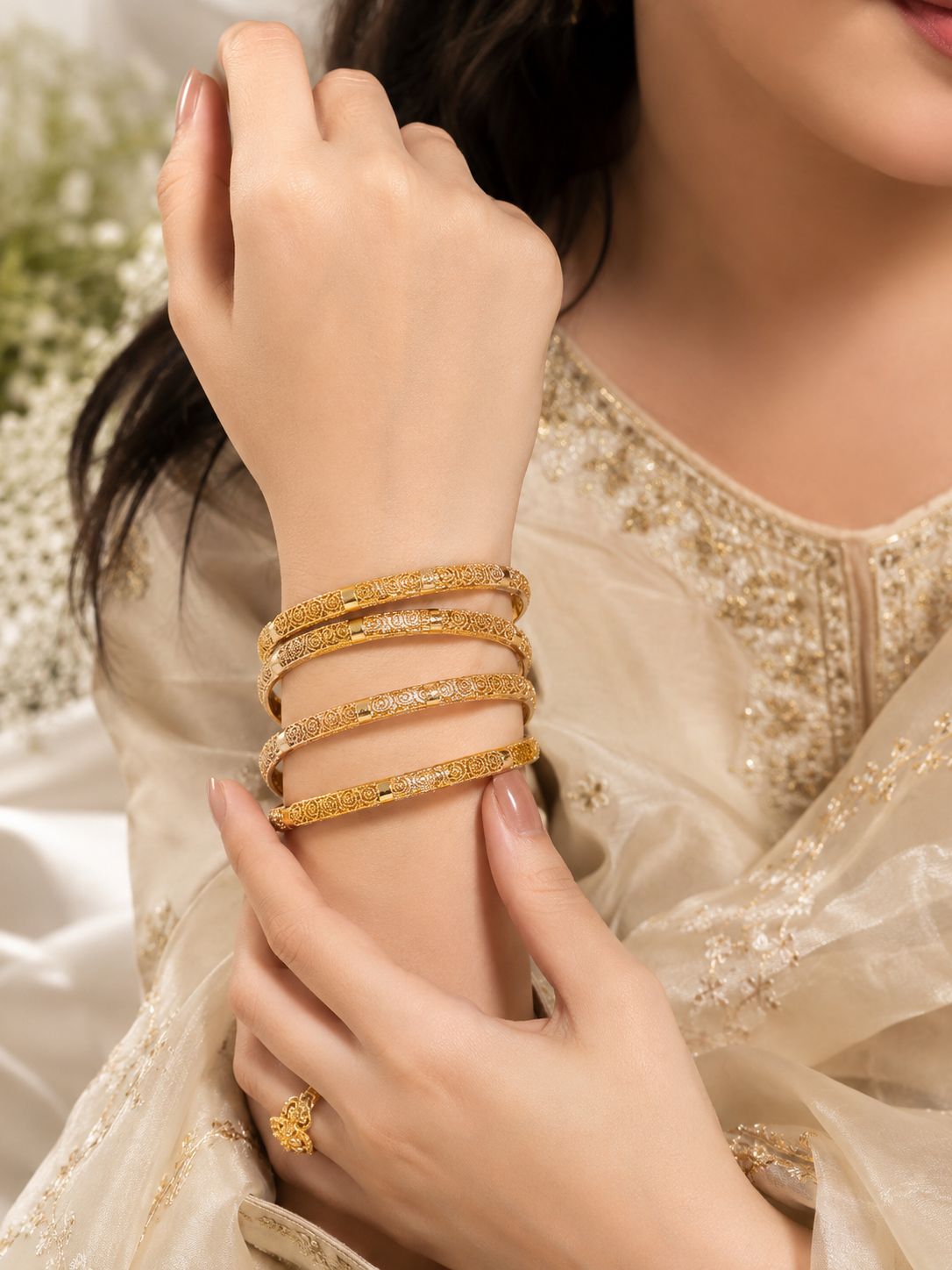 Diamond Elite Royal Glow Bangles 2 Piece Pack